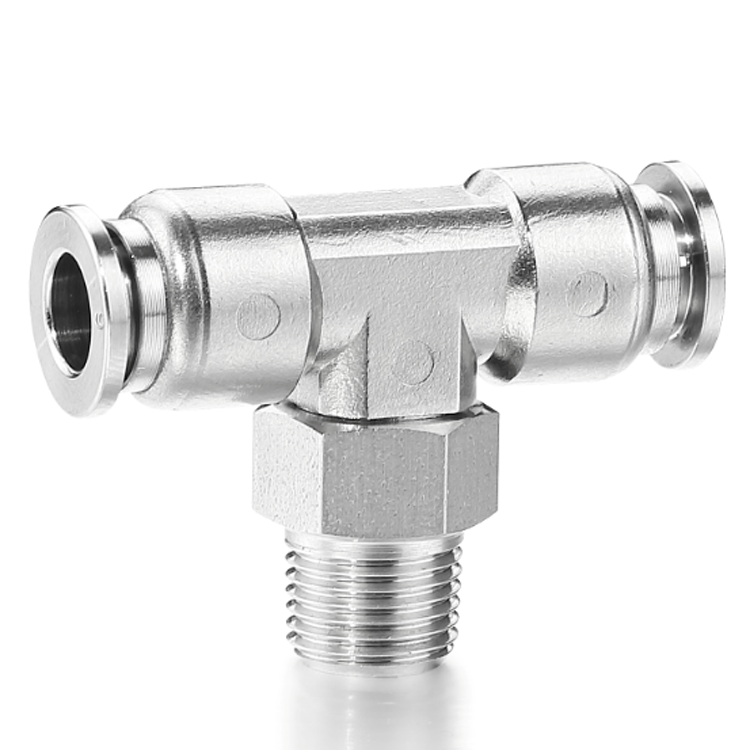 316L Stainless Steel Male Tee Fittings-SSPT