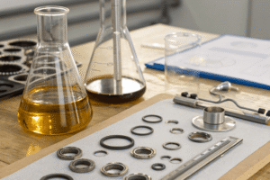 seal materials (NBR, EPDM, FKM, PTFE) for pneumatic systems