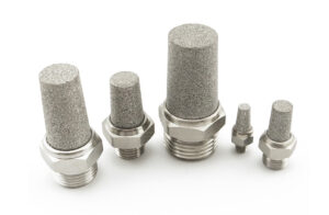 compact dome type pneumatic muffler