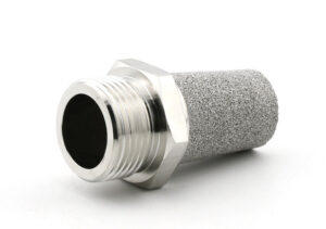 inline pneumatic silencer tube connection