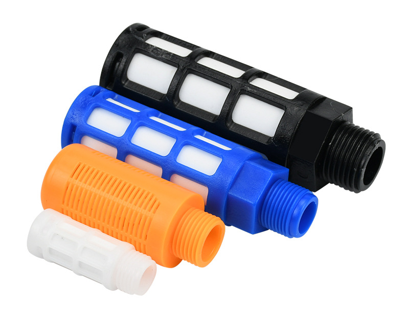 plastic pneumatic muffler PE sintered filter