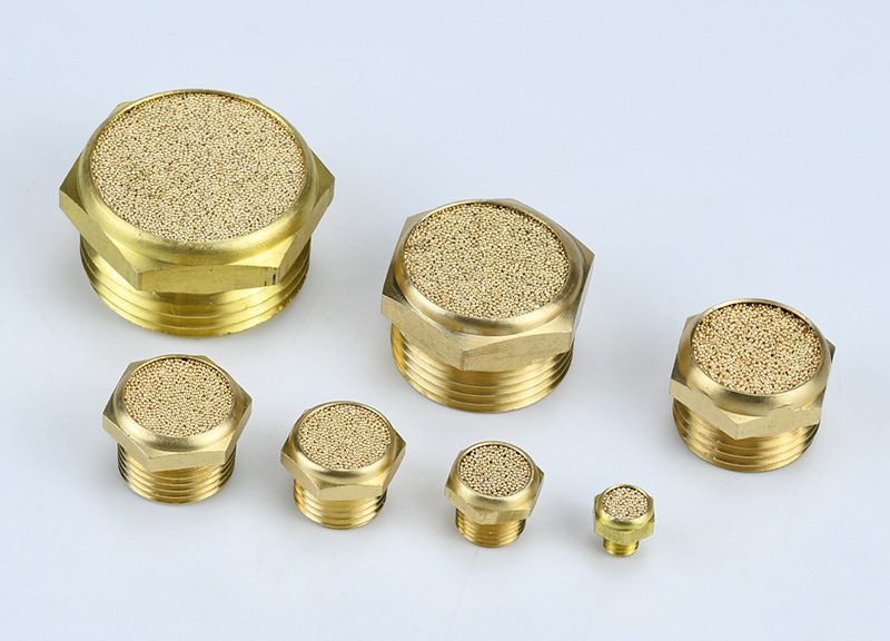 sintered bronze pneumatic muffler M5 thread